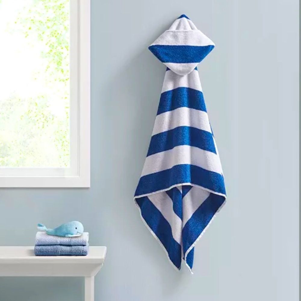 Urban Dreams Cabana Stripe Hooded Towel - Picture 1 of 5